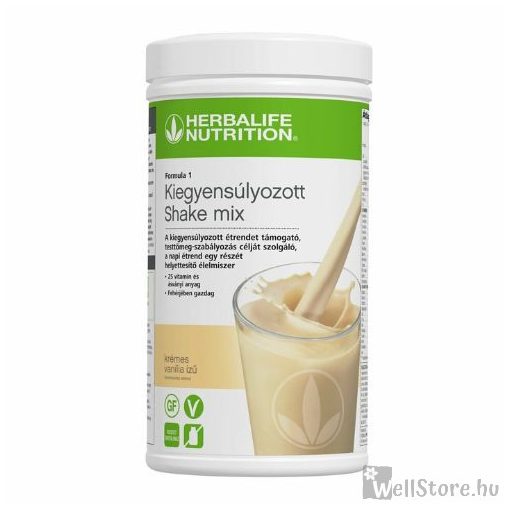 Herbalife Formula 1 Tápláló Shake -Krémes vanília-780g -    MOST AJÁNDÉK Mérőkanál!