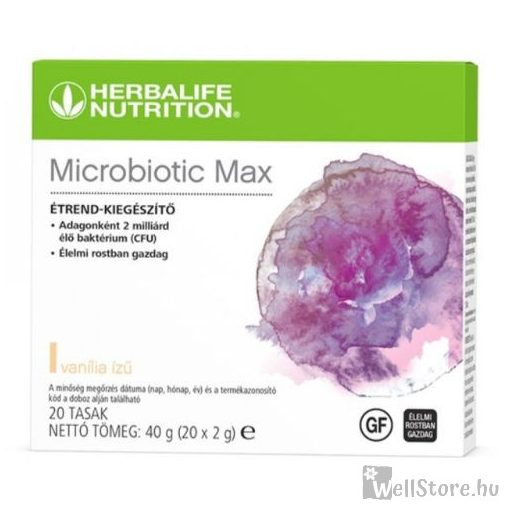 Microbiotic Max - vanília - 20 tasak (20*2 g)